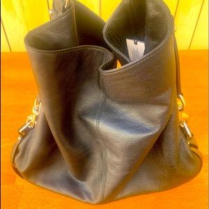 NWT Rebecca Minkoff black leather purse